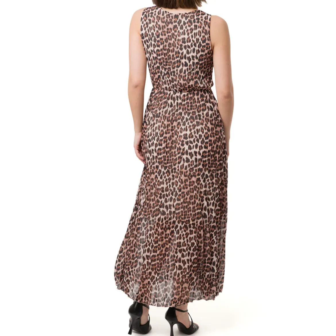Abito a fantasia animalier Leopardata da Donna con plisse Swish Jeans