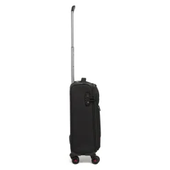 Bagaglio a mano nero in tessuto resistente con TSA MODO by Roncato