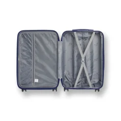 Bagaglio a mano rigido blu piccola in ABS Romeo Gigli Milano