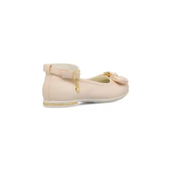 Ballerine Bambina e Ragazza Rosa con cinturino e ciondolo a cuore dorato Dieci Baci