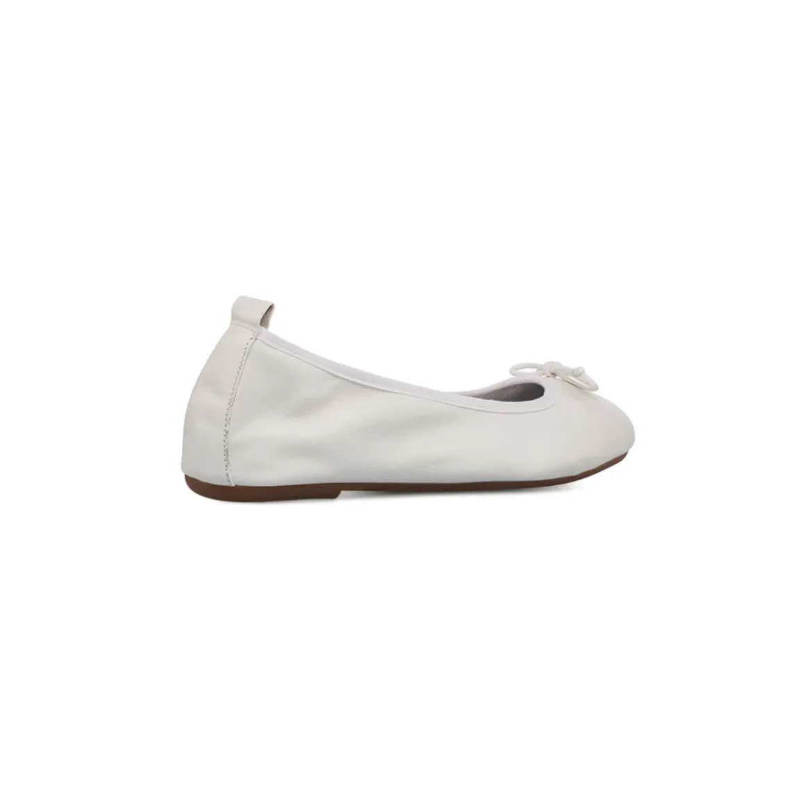 Ballerine bianche da Donna in pelle con fiocco P Essentials
