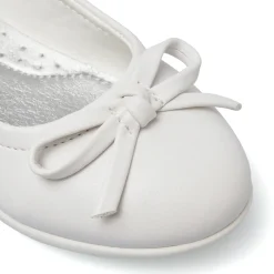 Ballerine da Bambina Bianche con cinturino strass Dieci Baci