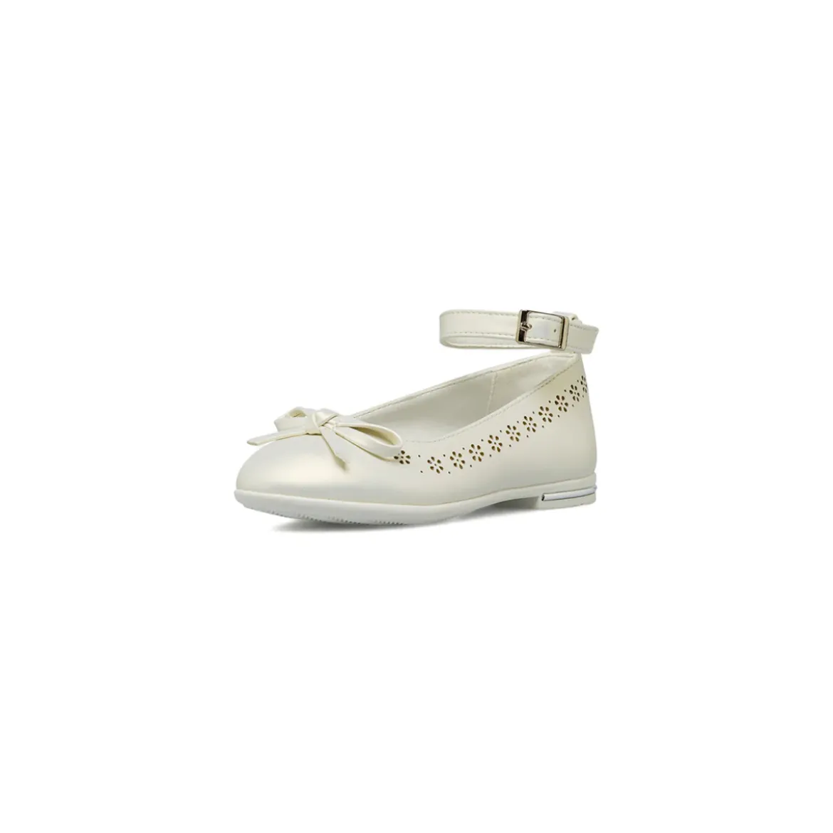 Ballerine da Bambina Bianche con trafori floreali Dieci Baci