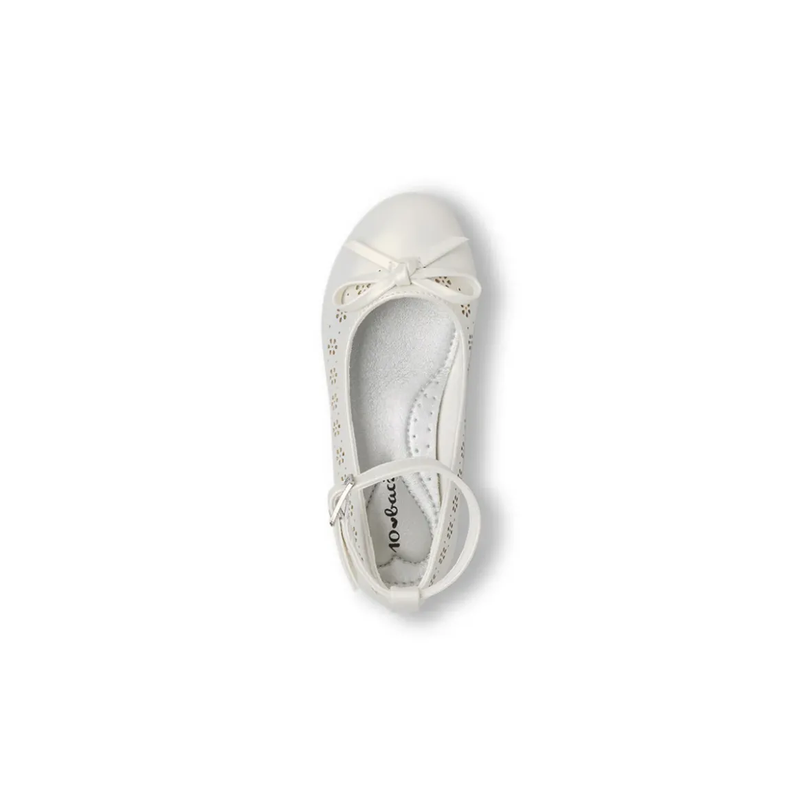 Ballerine da Bambina Bianche con trafori floreali Dieci Baci