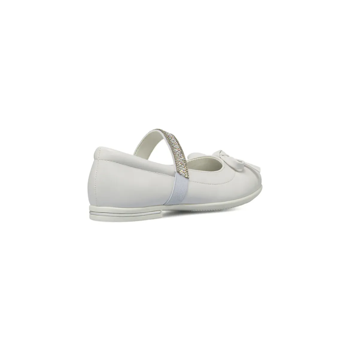Ballerine da Bambina bianche con fascetta strass Dieci Baci