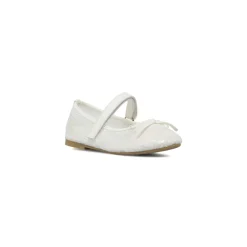 Ballerine da bambina bianche in pizzo con paillettes Dieci Baci