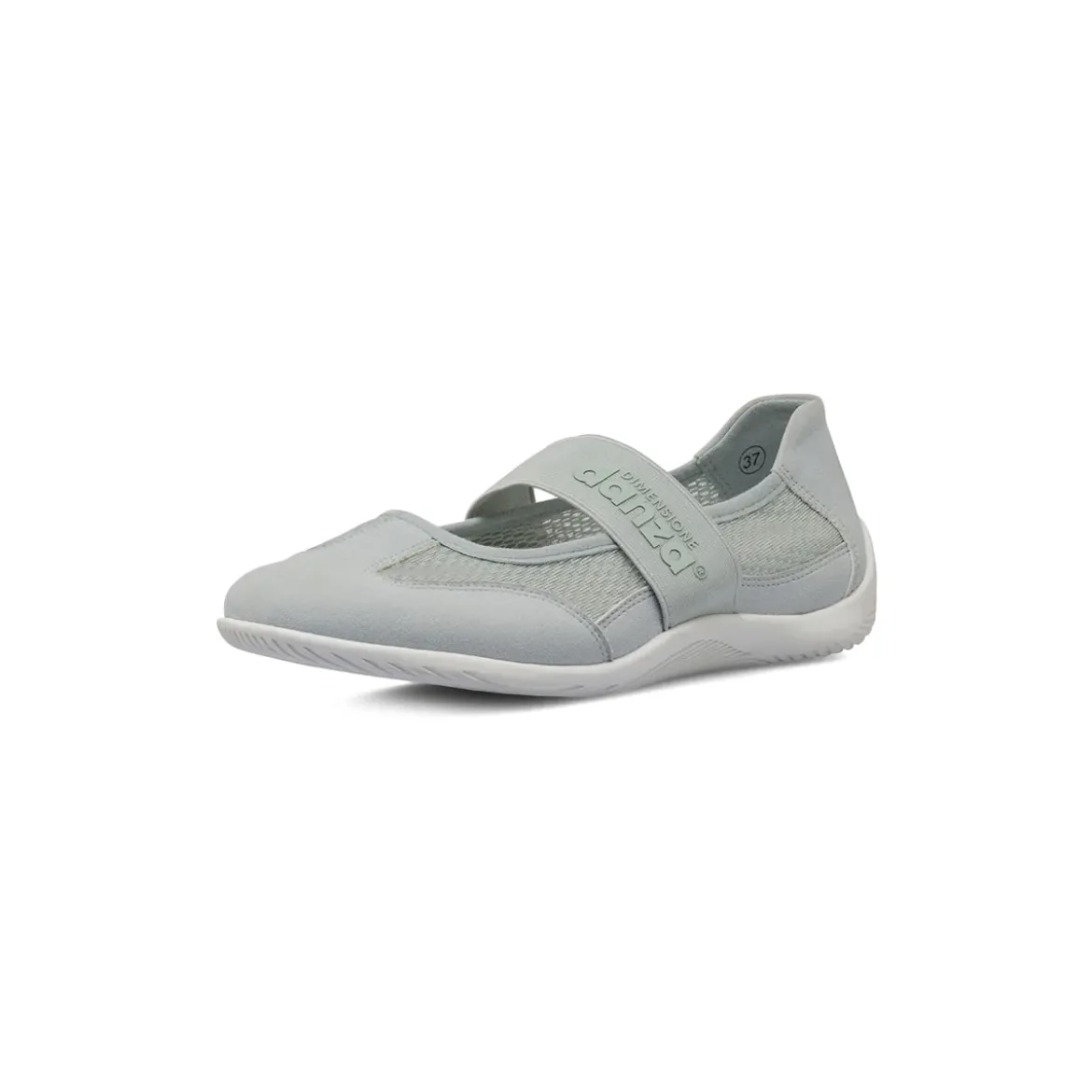 Ballerine da donna azzurre in tessuto mesh Dimensione Danza