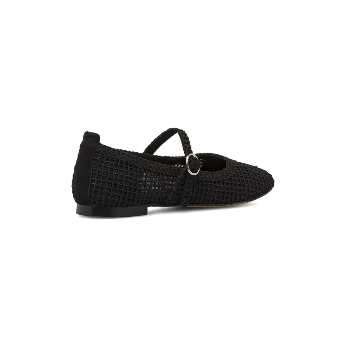 Ballerine da donna nere con lavorazione a crochet Swish Jeans