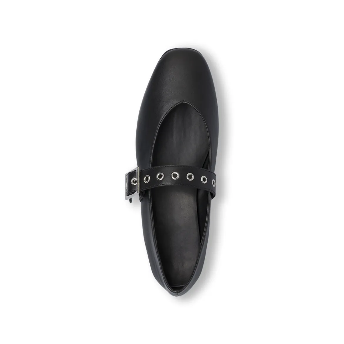 Ballerine Mary Jane da donna nere con cinturino Lora Ferres