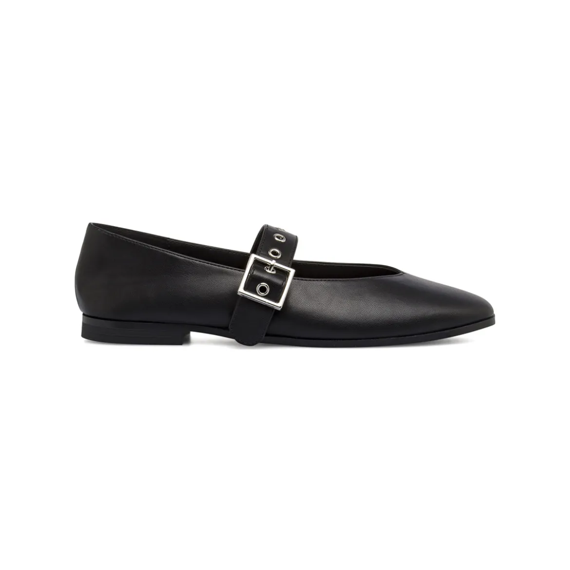 Ballerine Mary Jane da donna nere con cinturino Lora Ferres