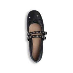 Ballerine nere da Donna con fibbie e borchie Swish Jeans