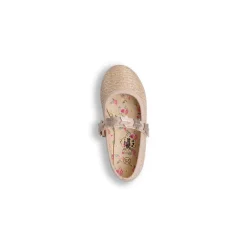 Ballerine oro da Bambina con stelle e glitter Le scarpe di Alice