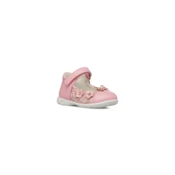 Ballerine Primi passi rosa da bambina con fiori Le scarpe di Alice