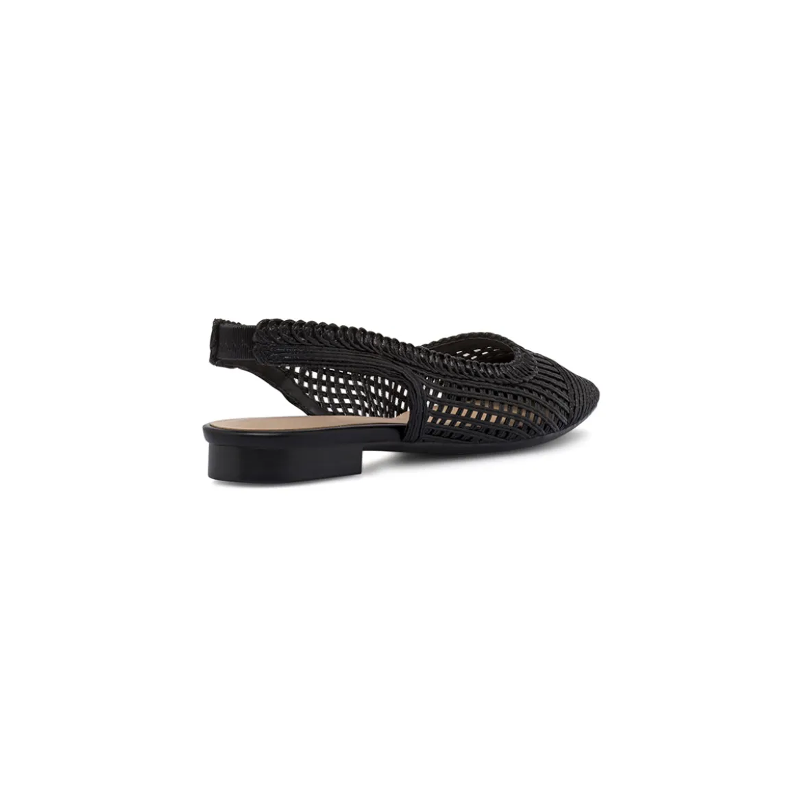 Ballerine slingback da donna nere effetto intrecciato Lora Ferres