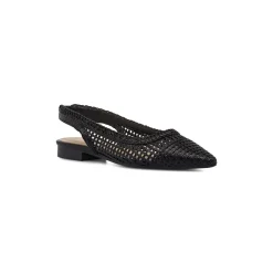 Ballerine slingback da donna nere effetto intrecciato Lora Ferres