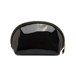 Beauty case da Donna nero lucido con ricamo Make up Camomilla