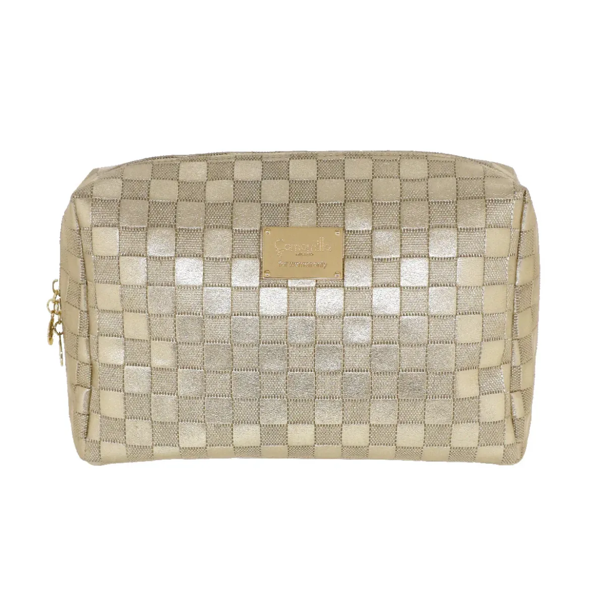 Beauty case dorato da Donna con logo Camomilla Milano