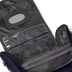 Beauty necessaire da viaggio piccolo blu in tessuto Govago