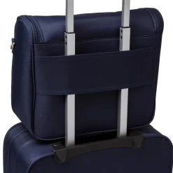 Beauty necessaire grande da viaggio blu in tessuto Govago