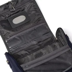 Beauty necessaire grande da viaggio blu in tessuto Govago