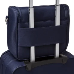 Beauty necessaire piccolo da viaggio blu in tessuto Govago