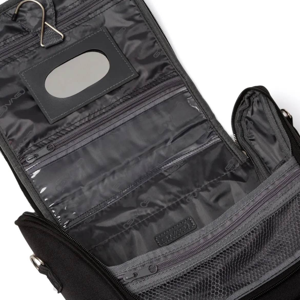 Beauty necessaire piccolo da viaggio nero in tessuto Govago