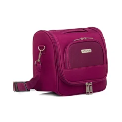 Beauty necessaire piccolo da viaggio viola in tessuto Govago