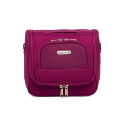 Beauty necessaire piccolo da viaggio viola in tessuto Govago