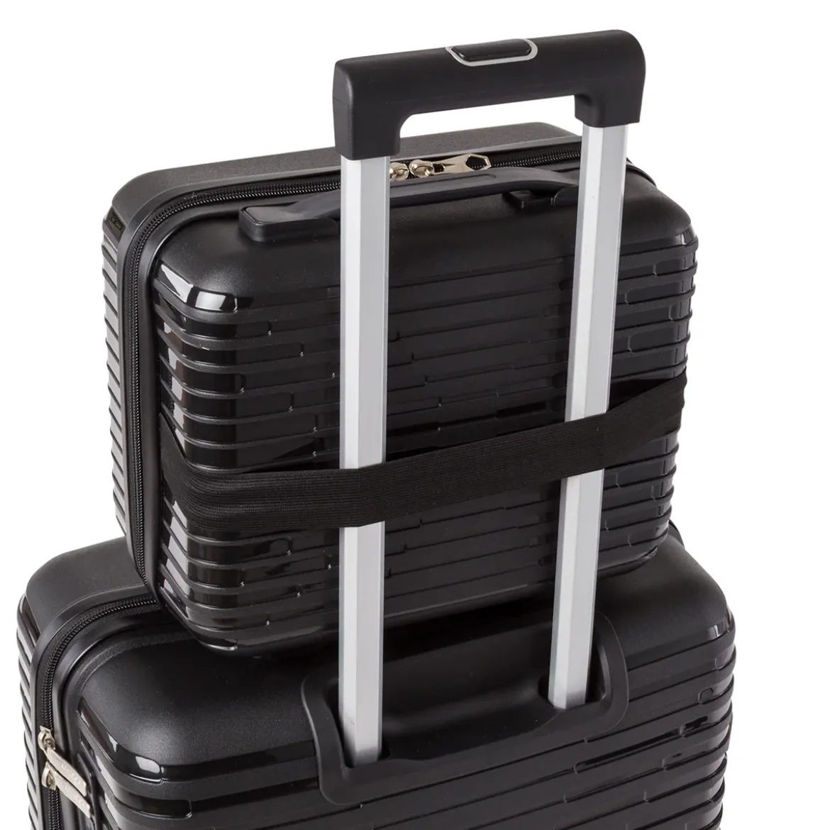 Boarding bag nera rigida per voli low cost Romeo Gigli Milano