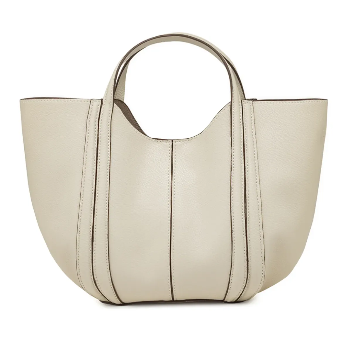Borsa a mano bianco off-white da Donna effetto martellato Lora Ferres