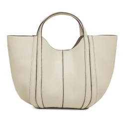 Borsa a mano bianco off-white da Donna effetto martellato Lora Ferres