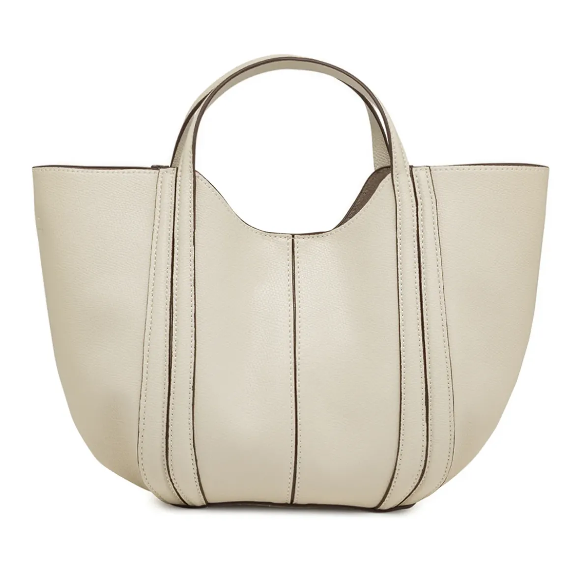 Borsa a mano bianco off-white da Donna effetto martellato Lora Ferres