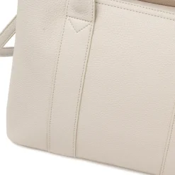 Borsa a mano da donna bianco off-white Lora Ferres in similpelle con tracolla