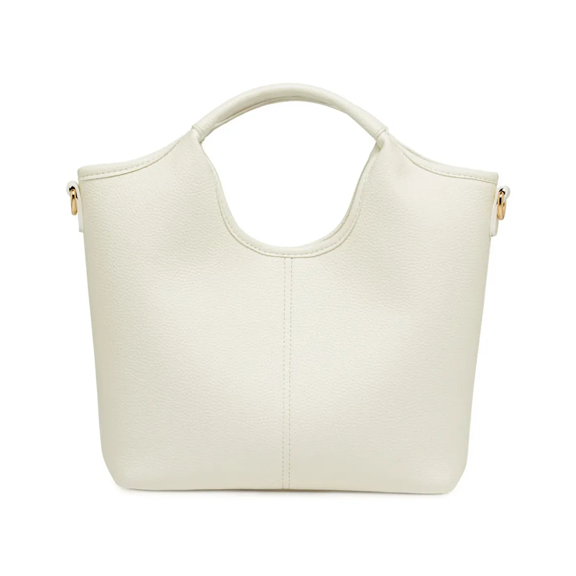 Borsa a mano donna bianco off white Lora Ferres con tracolla rimovibile