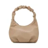 Borsa a mano Lora Ferres da donna taupe con manico arricciato