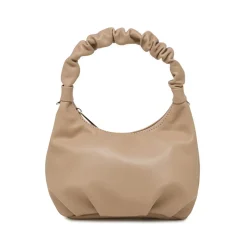 Borsa a mano Lora Ferres da donna taupe con manico arricciato