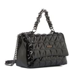 Borsa a mano nera da Donna con manici a catena Lora Ferres