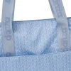 Borsa a spalla azzurra da Donna con logo all-over Dimensione Danza