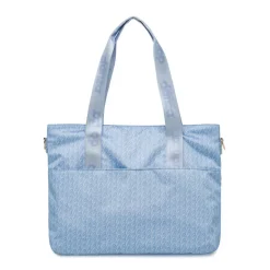 Borsa a spalla azzurra da Donna con logo all-over Dimensione Danza