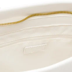Borsa a spalla bianca da Donna con dettaglio zip Swish Jeans