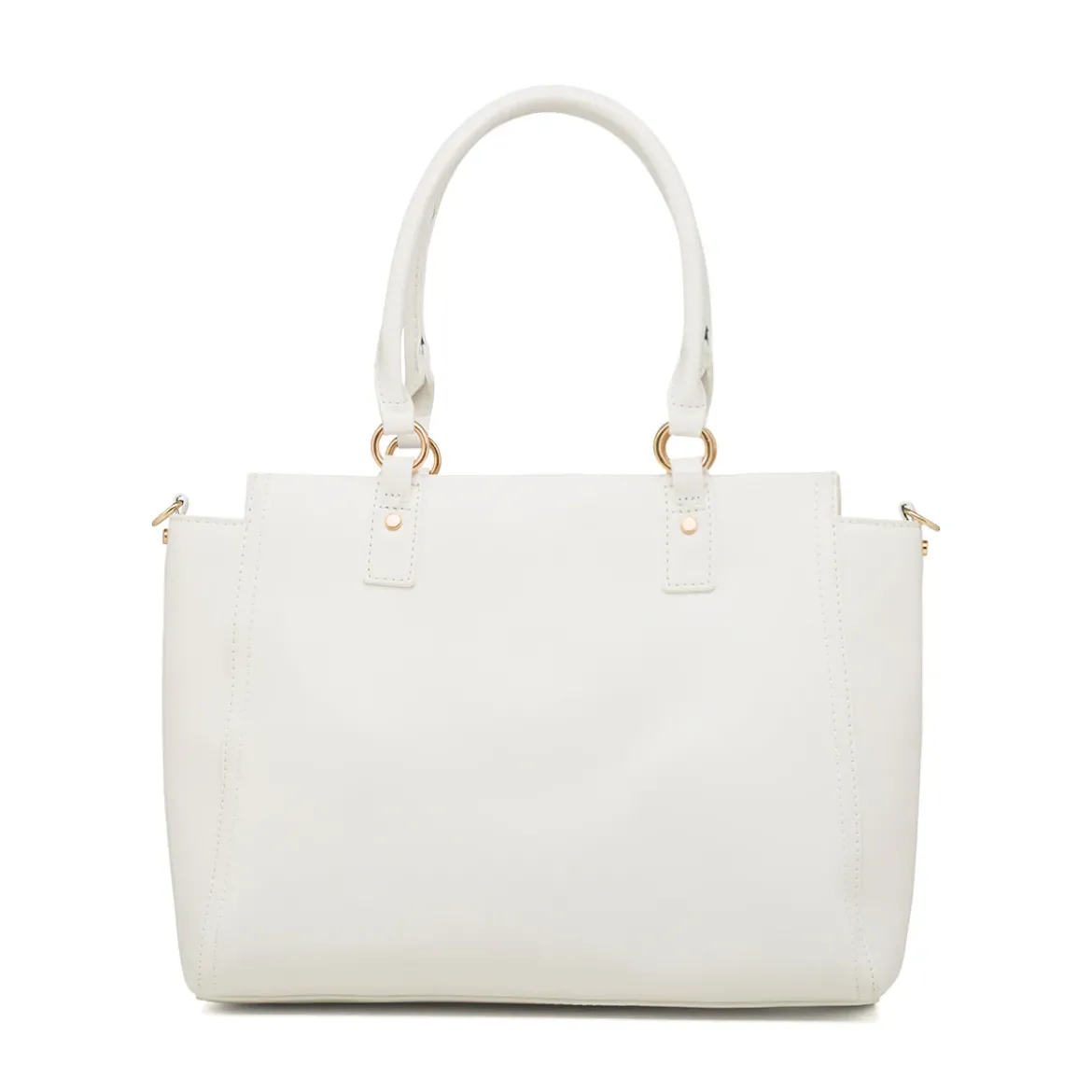 Borsa a spalla bianca da Donna con dettaglio zip Swish Jeans