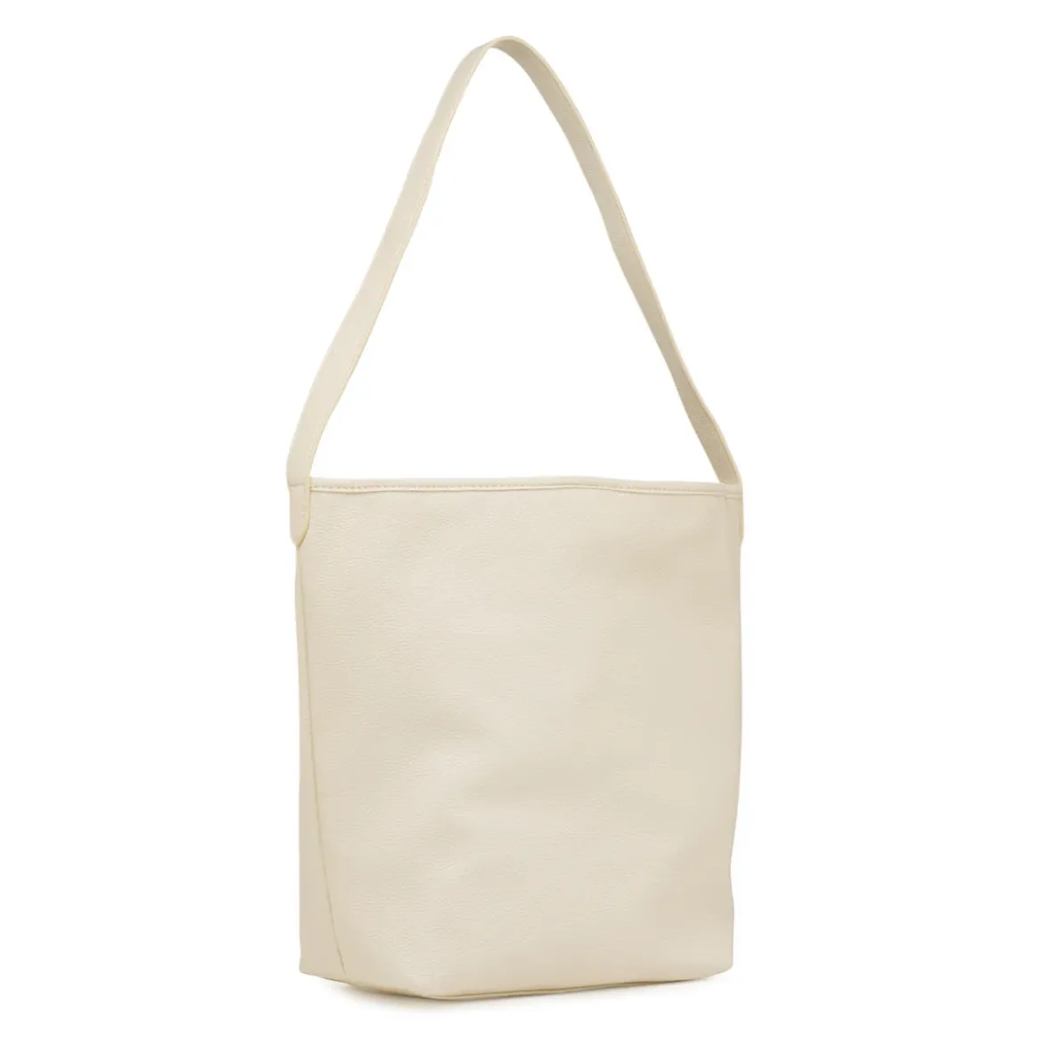 Borsa a spalla bianca da Donna con bottone magnetico Lora Ferres
