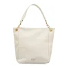 Borsa a spalla bianca da Donna con manico e dettagli oro Swish Jeans