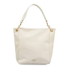 Borsa a spalla bianca da Donna con manico e dettagli oro Swish Jeans
