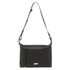Borsa a spalla nera da Donna con cuciture a vista Lora Ferres