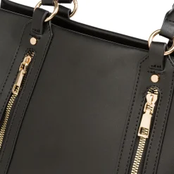 Borsa a spalla nera da Donna con dettagli zip Swish Jeans