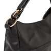 Borsa a spalla nera da Donna con tasca e logo frontale Lora Ferres
