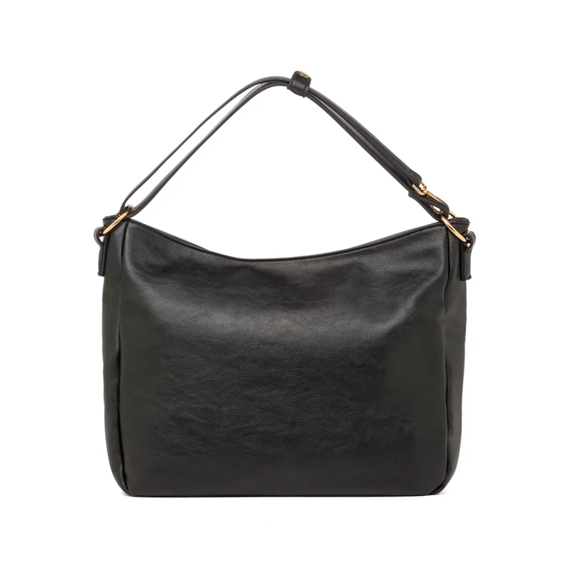 Borsa a spalla nera da Donna con tasca e logo frontale Lora Ferres