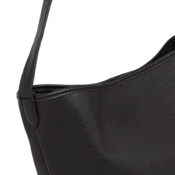 Borsa a spalla nera da Donna con bottone magnetico Lora Ferres