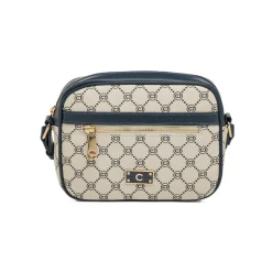 Borsa a tracolla beige da Donna con dettagli blu Carrera Jeans